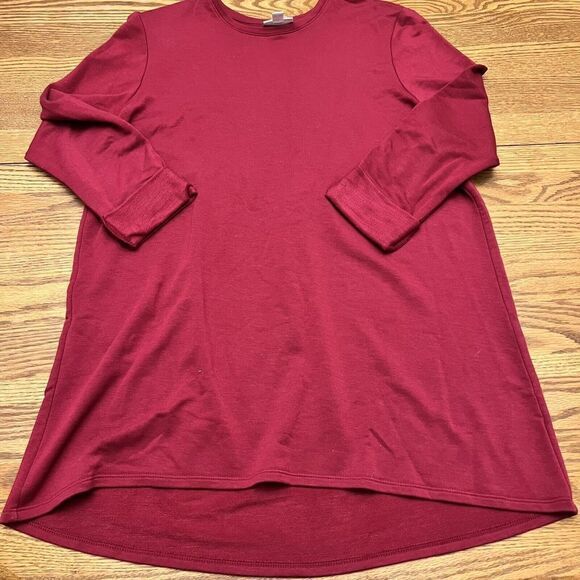 Pure J Jill Red Pullover Sweater Cuffed Size Petite Medium - Picture 1 of 3